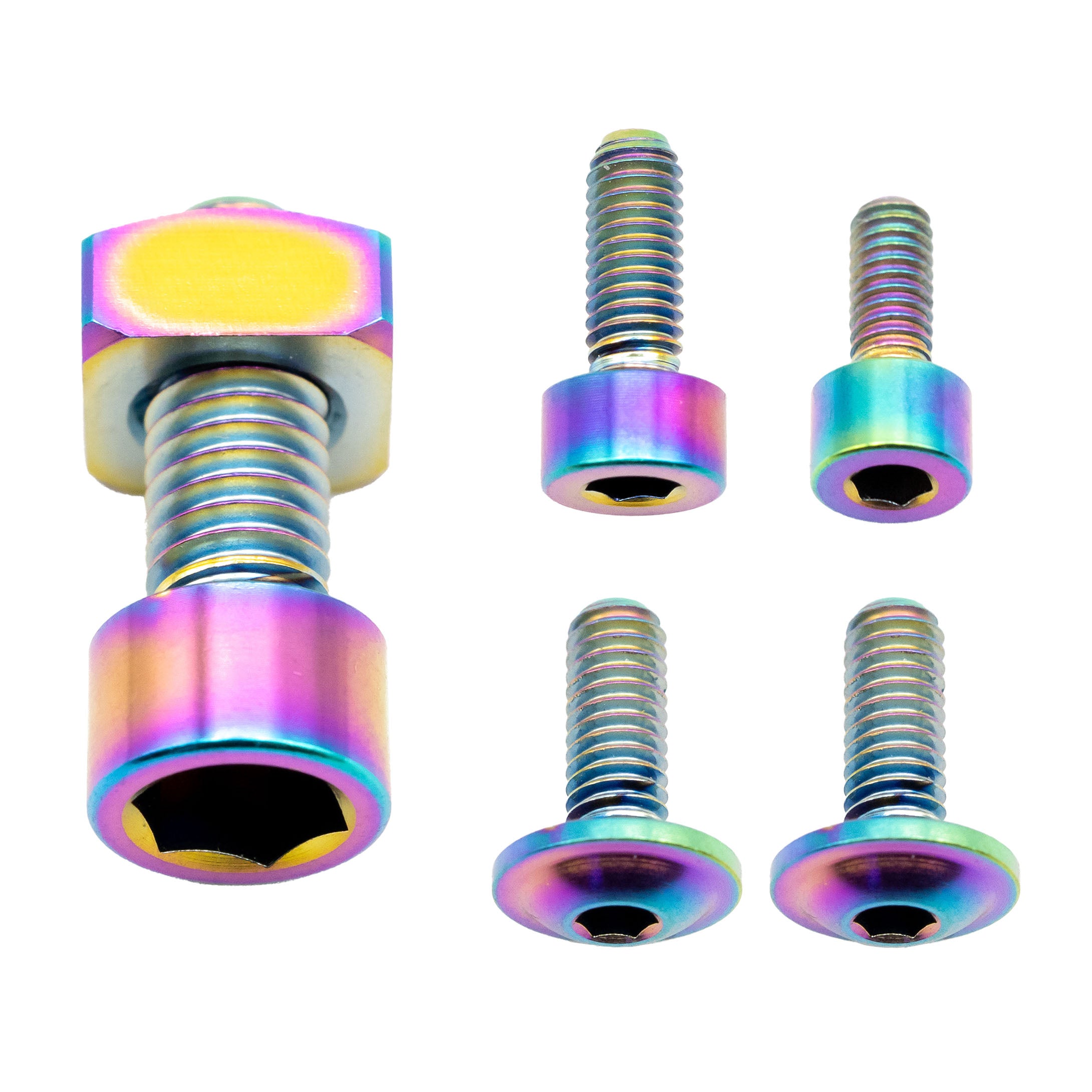Better Bolts Fox 38 Fork Titanium Bolt Kit, Grip,Rainbow,5/Count-0