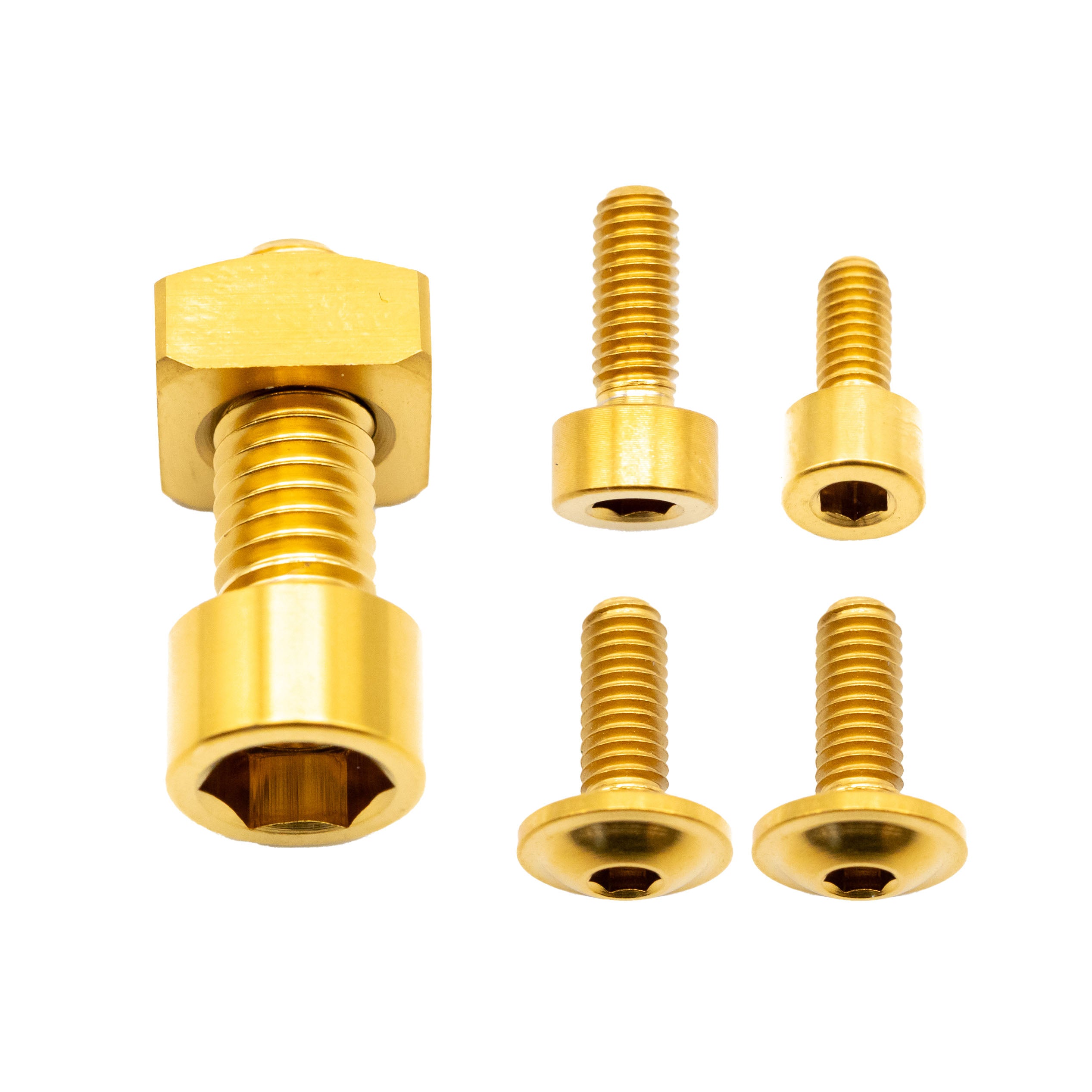 Better Bolts Fox 38 Fork Titanium Bolt Kit, Grip, Gold,5/Count-0