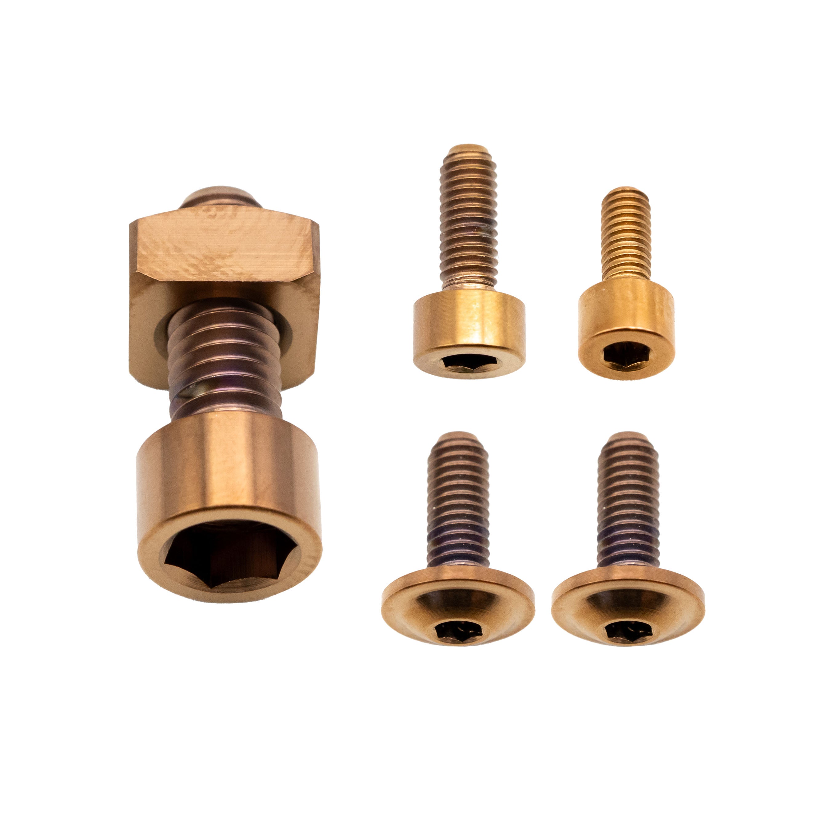 Better Bolts Fox 38 Fork Titanium Bolt Kit, Grip,Copper, 5/Count-0