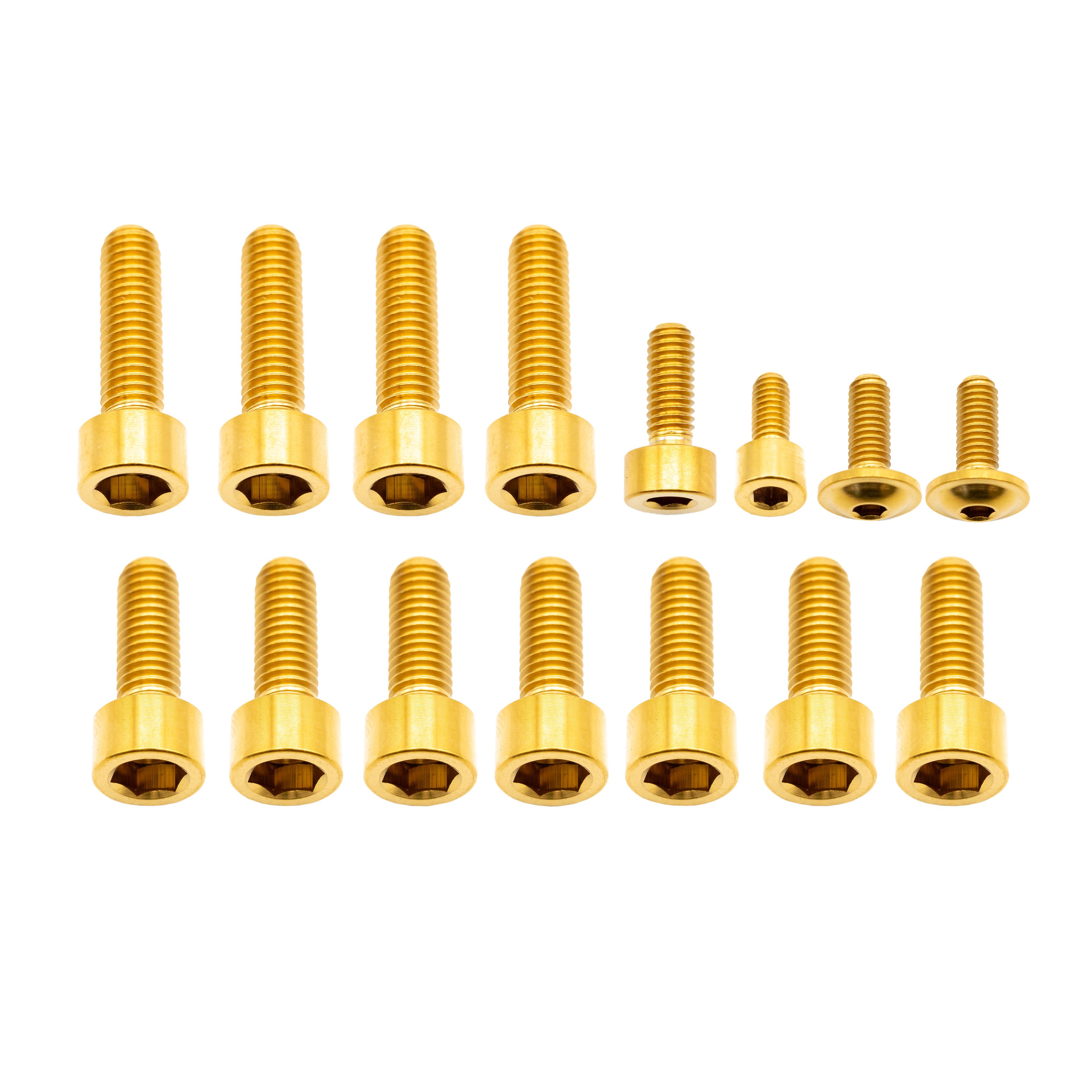 Better Bolts Fox 40/49 Fork Titanium Bolt Kit, Grip, Gold, 15/Count-0