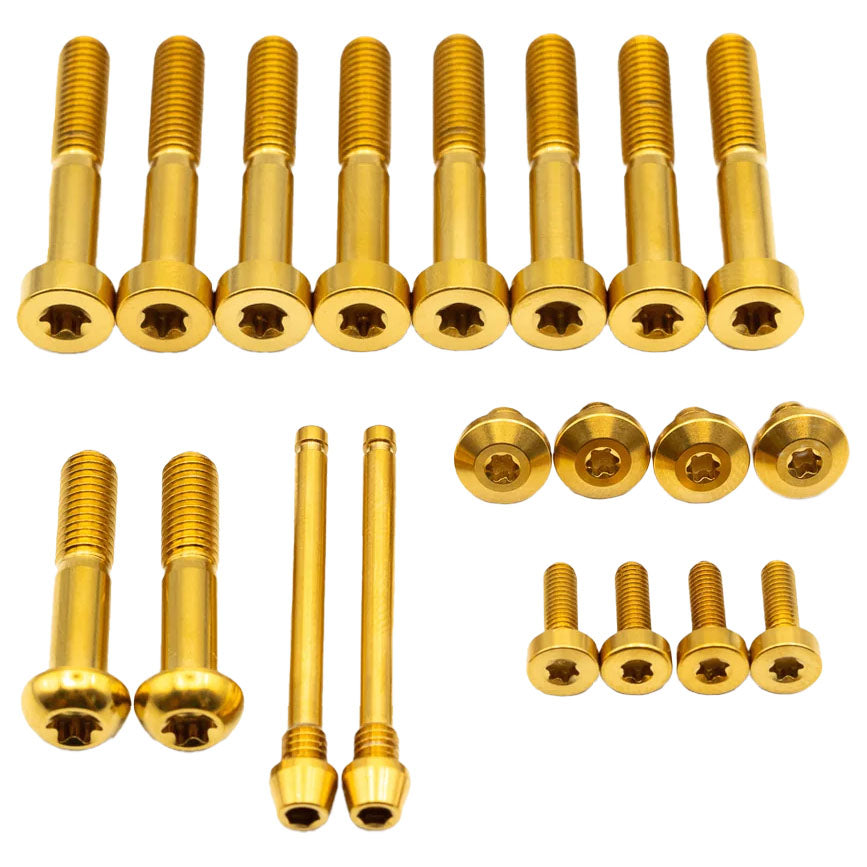 Better Bolts SRAM Maven Ti Brake Bolt Kit, SLV/ULT, Gold, 26/Cnt-0