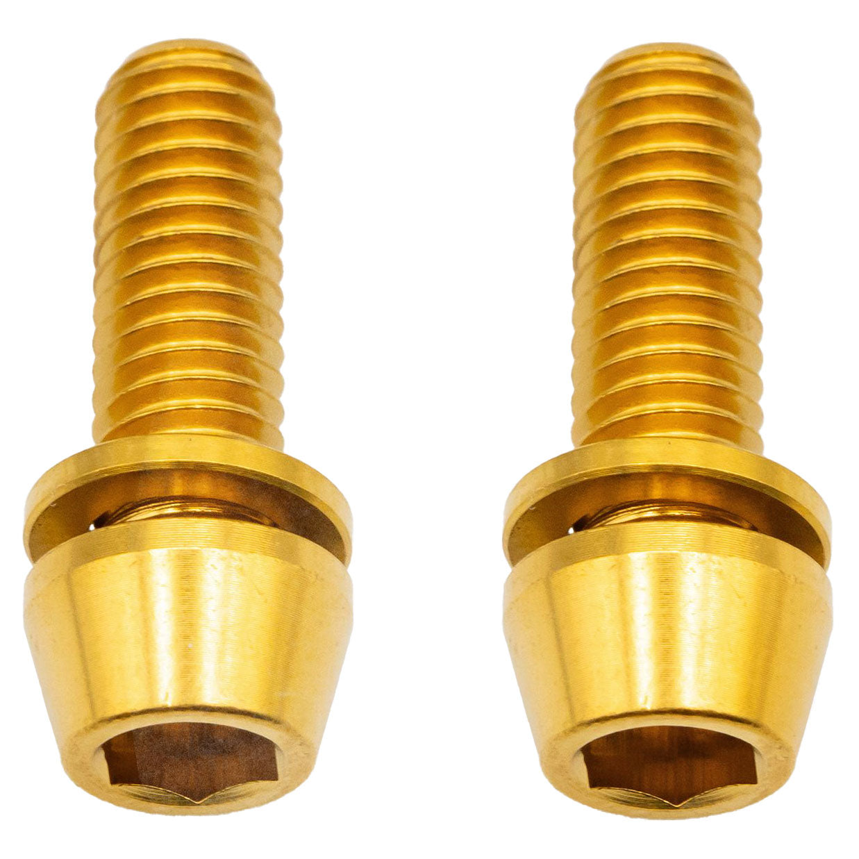 Better Bolts Titanium Post Mount Caliper Bolts, Gold, 2/Count-0