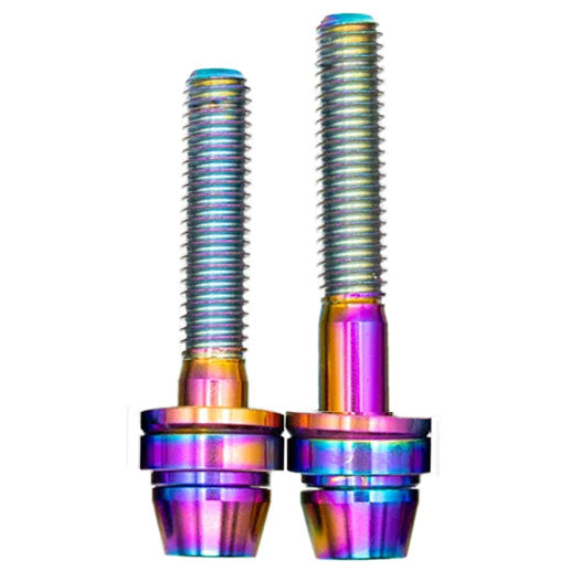 Better Bolts Titanium Post Mount, Bolts w/Cup/Cone, Rainbow, 2/Coun-0