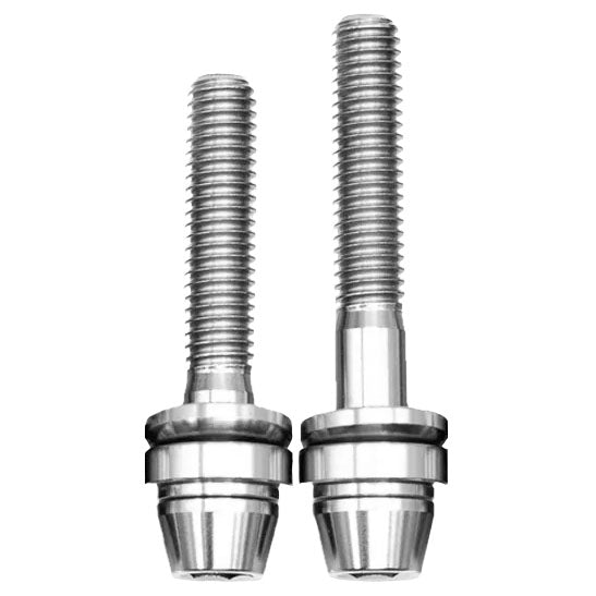 Better Bolts Titanium Post Mount, Bolts w/Cup/Cone, Silver, 2/Count-0