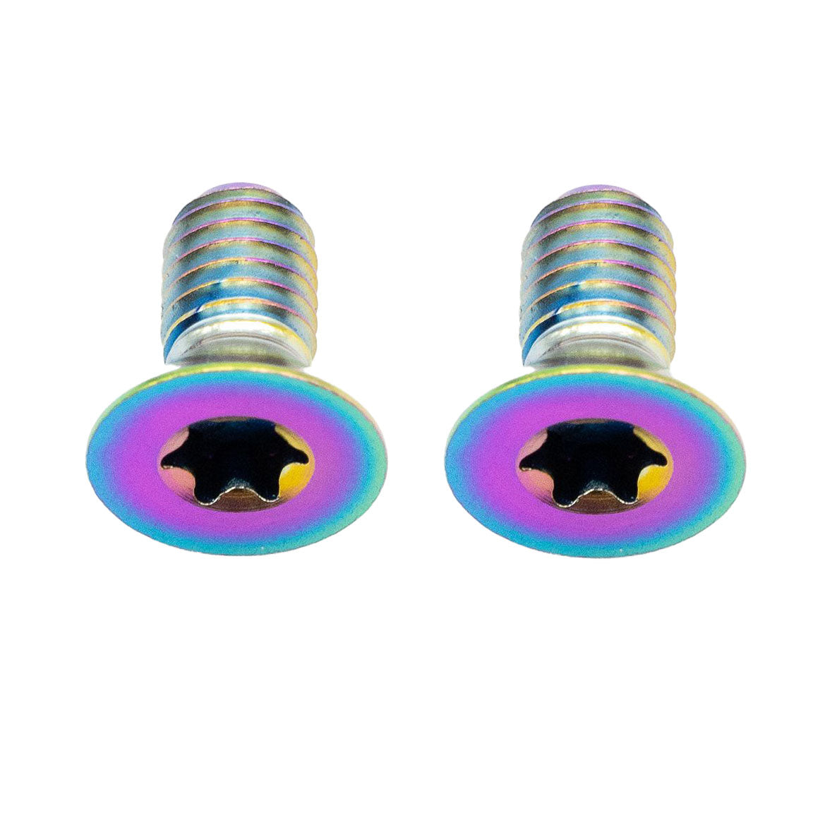 Better Bolts Titanium Flat Mount Bolt Kit, 10mm, Rainbow, 2/Count-0