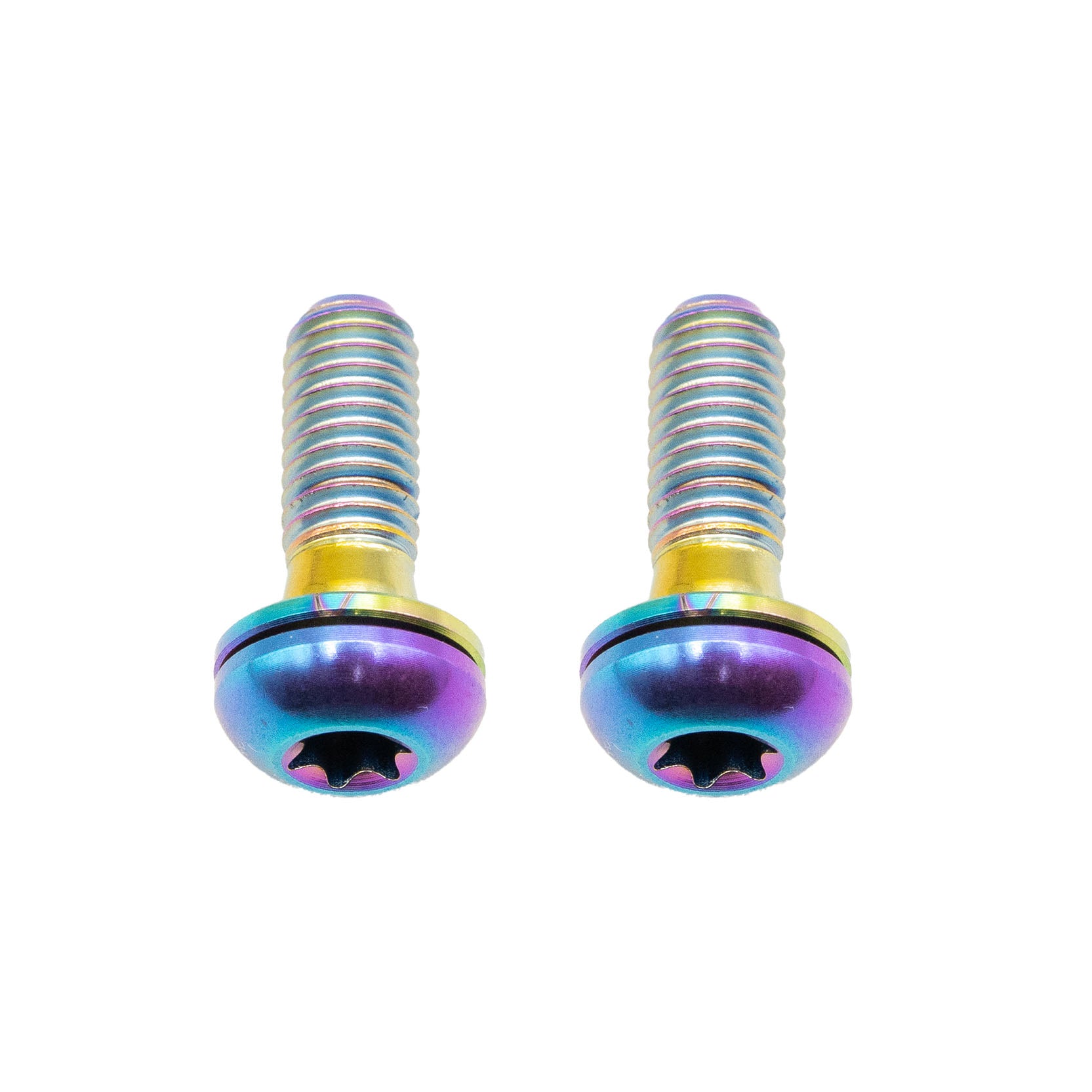 Better Bolts Titanium Flat Mount Bolt Kit, 17mm, Rainbow, 2/Count-0
