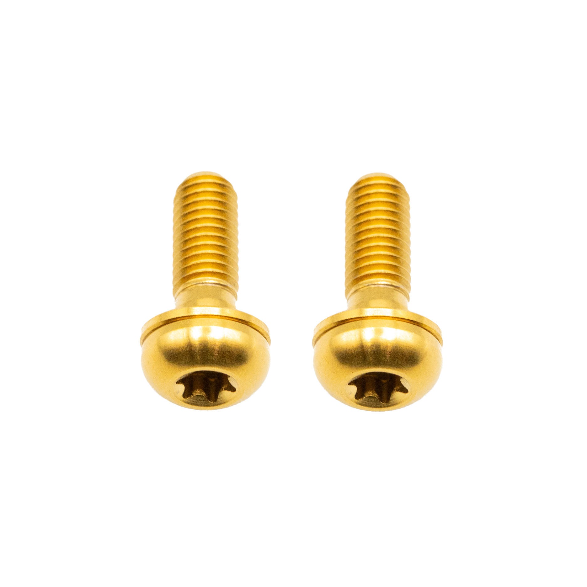 Better Bolts Titanium Flat Mount Bolt Kit, 15mm, Gold, 2/Count-0