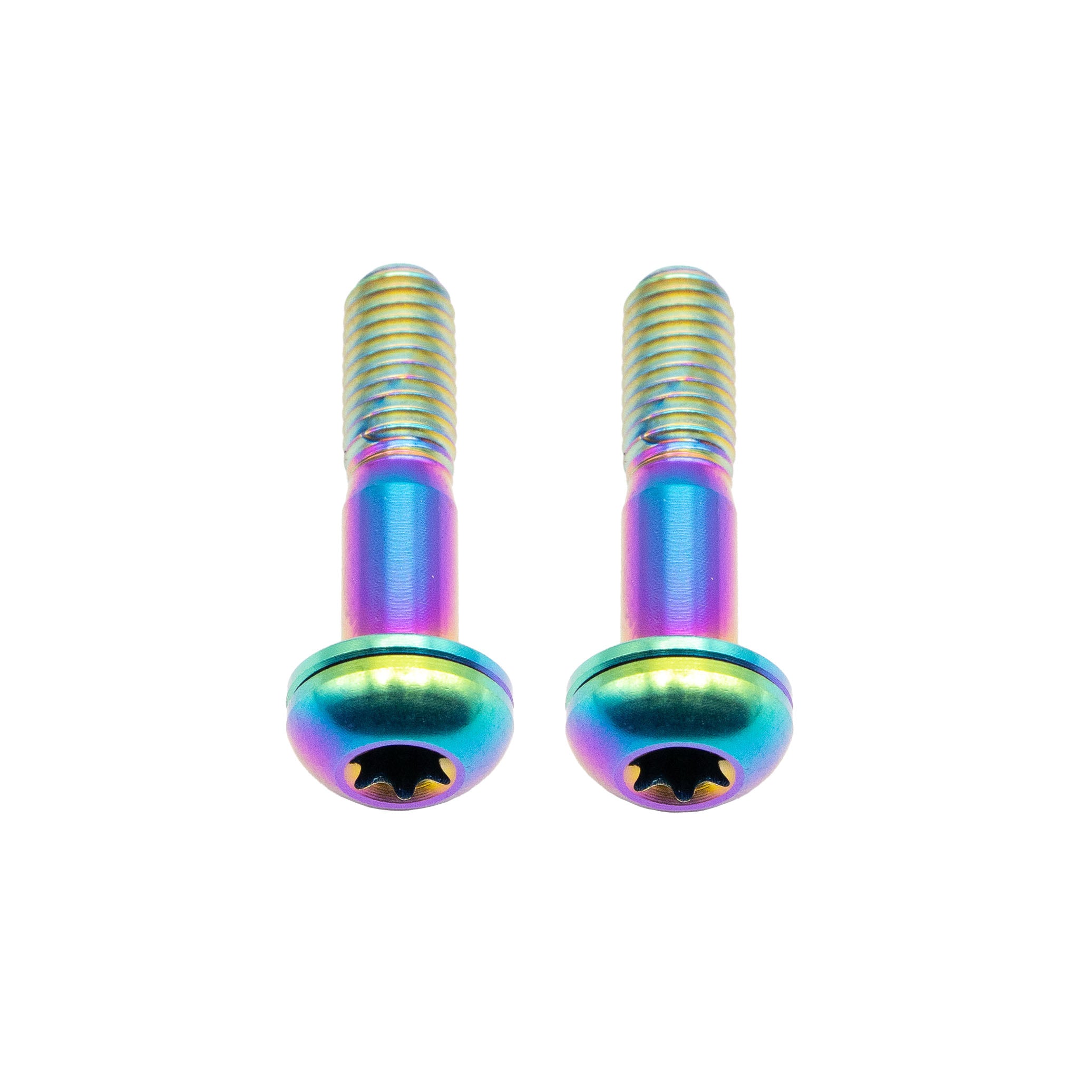 Better Bolts Titanium Flat Mount Bolt Kit, 27mm, Rainbow, 2/Count-0