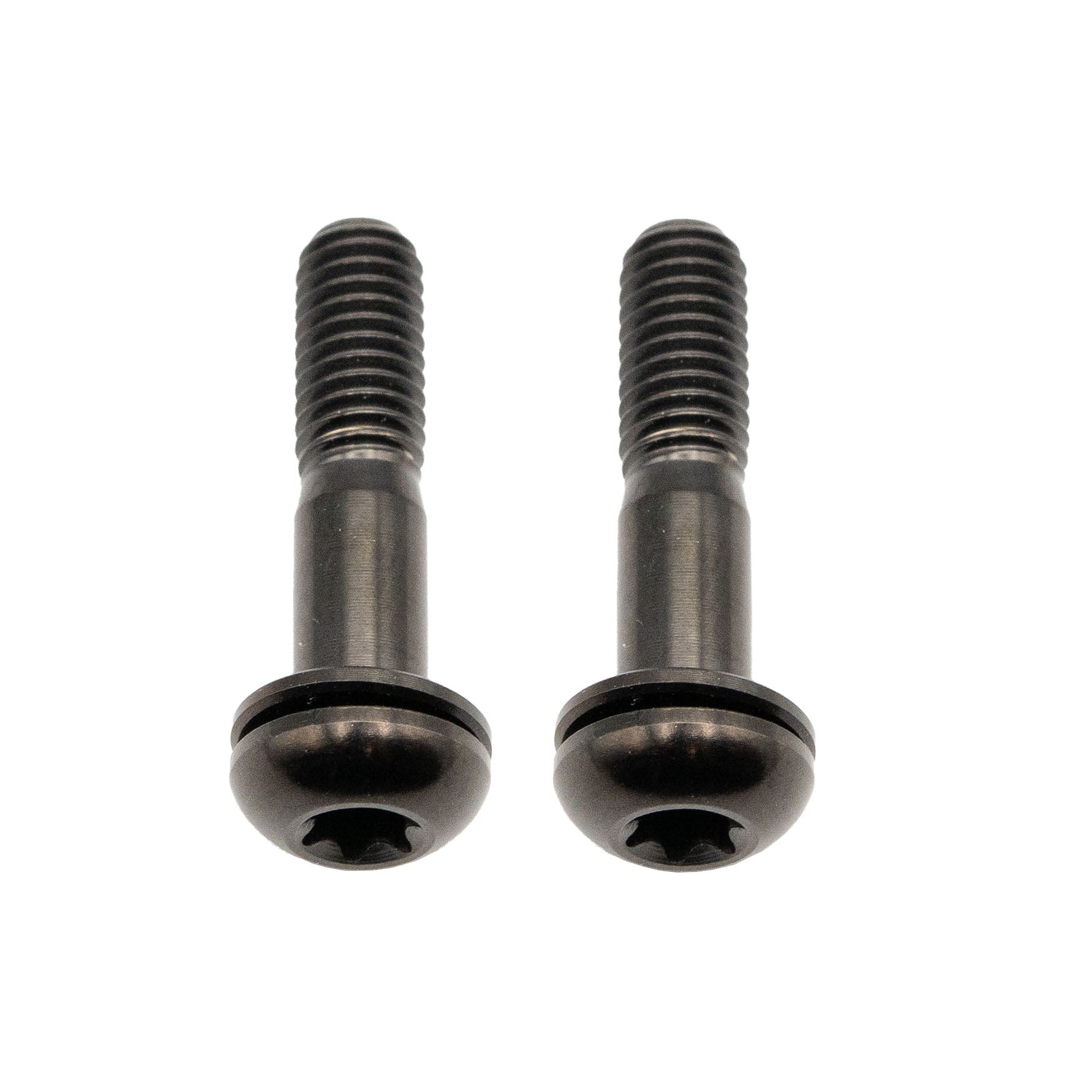 Better Bolts Titanium Flat Mount Bolt Kit, 27mm, Black, 2/Count-0