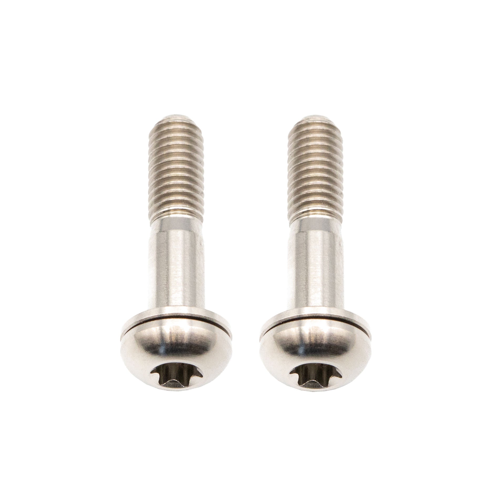 Better Bolts Titanium Flat Mount Bolt Kit, 27mm, Silver, 2/Count-0