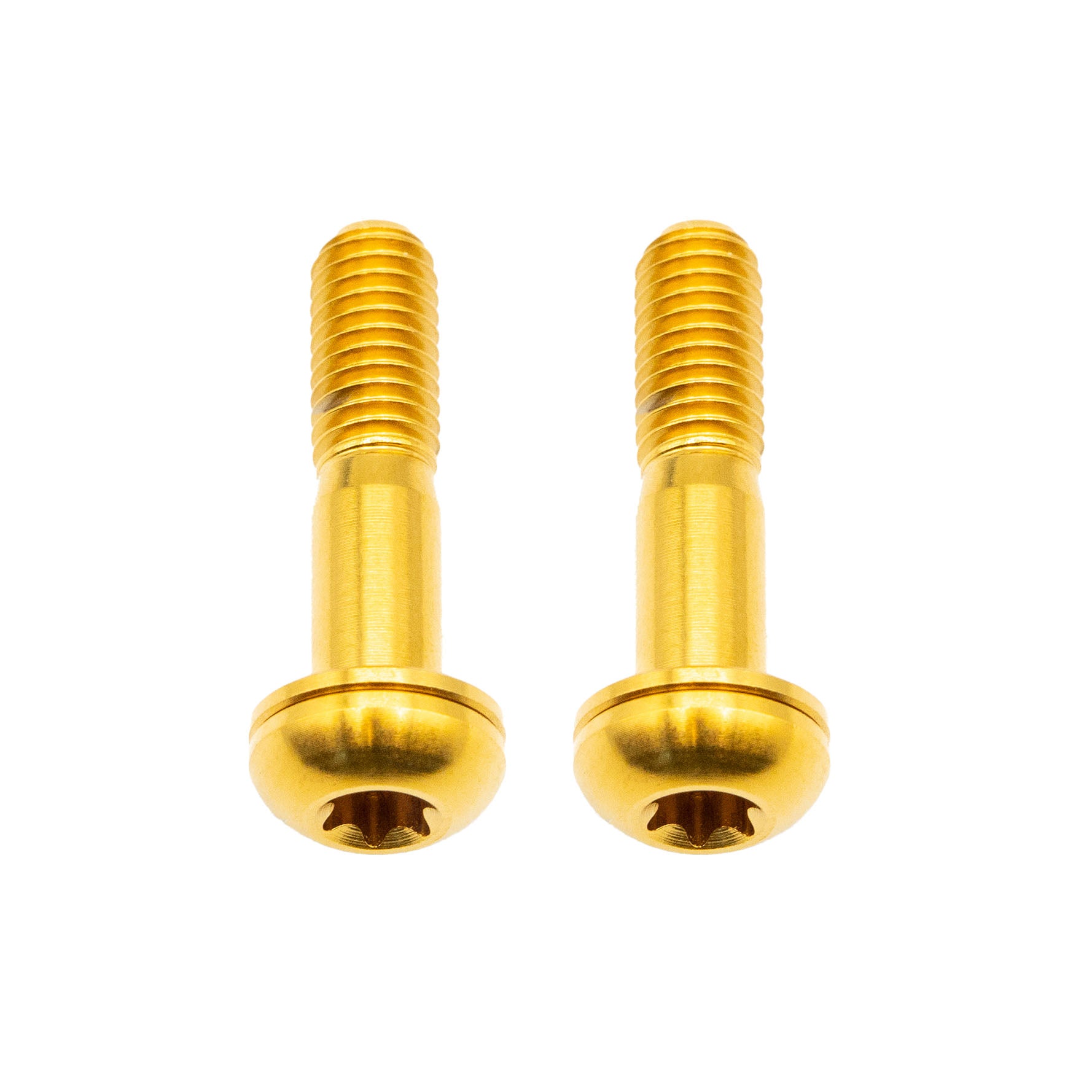Better Bolts Titanium Flat Mount Bolt Kit, 22mm, Gold, 2/Count-0