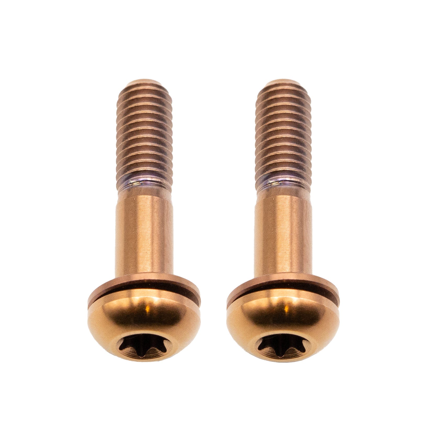 Better Bolts Titanium Flat Mount Bolt Kit, 22mm, Copper, 2/Count-0