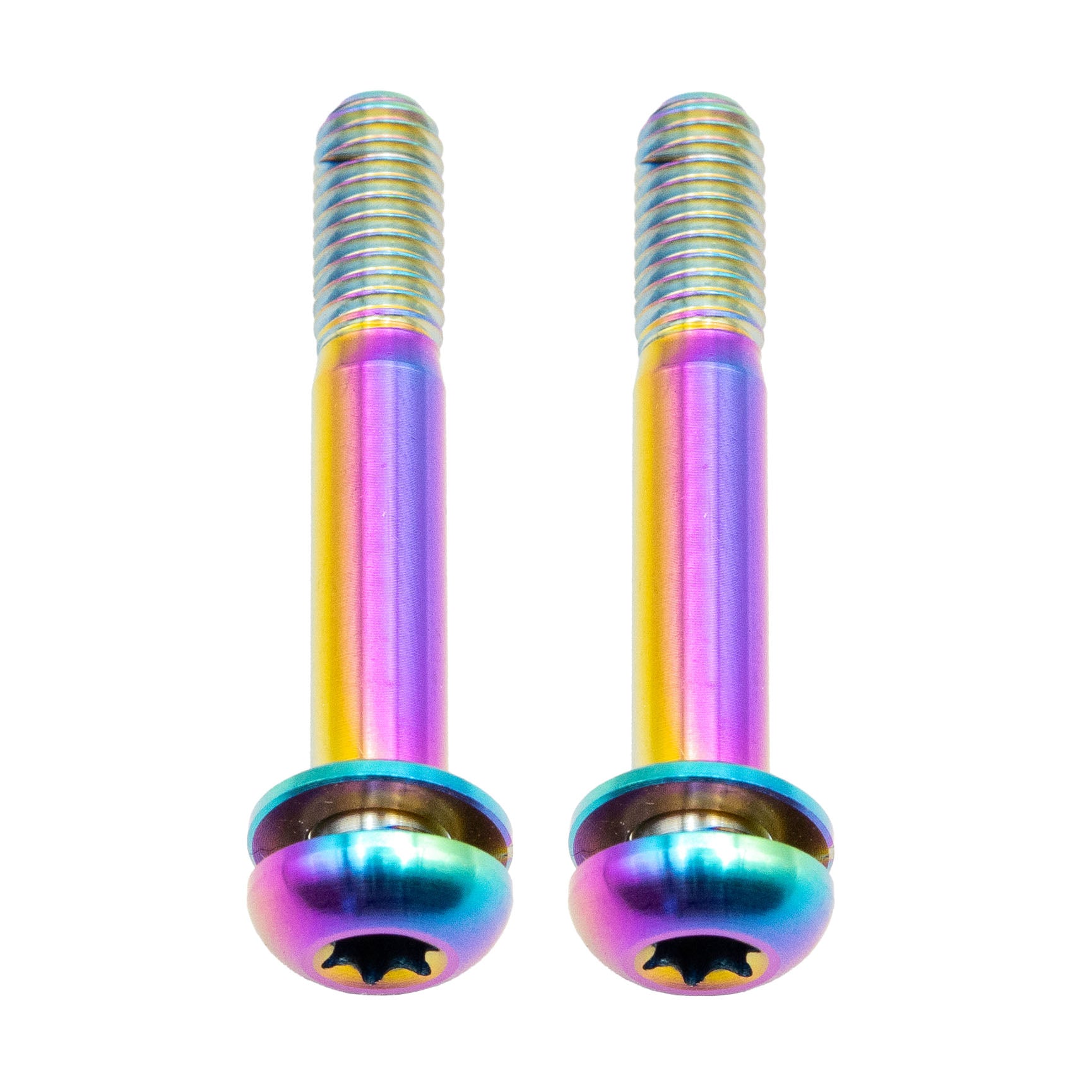 Better Bolts Titanium Flat Mount Bolt Kit, 32mm, Rainbow, 2/Count-0