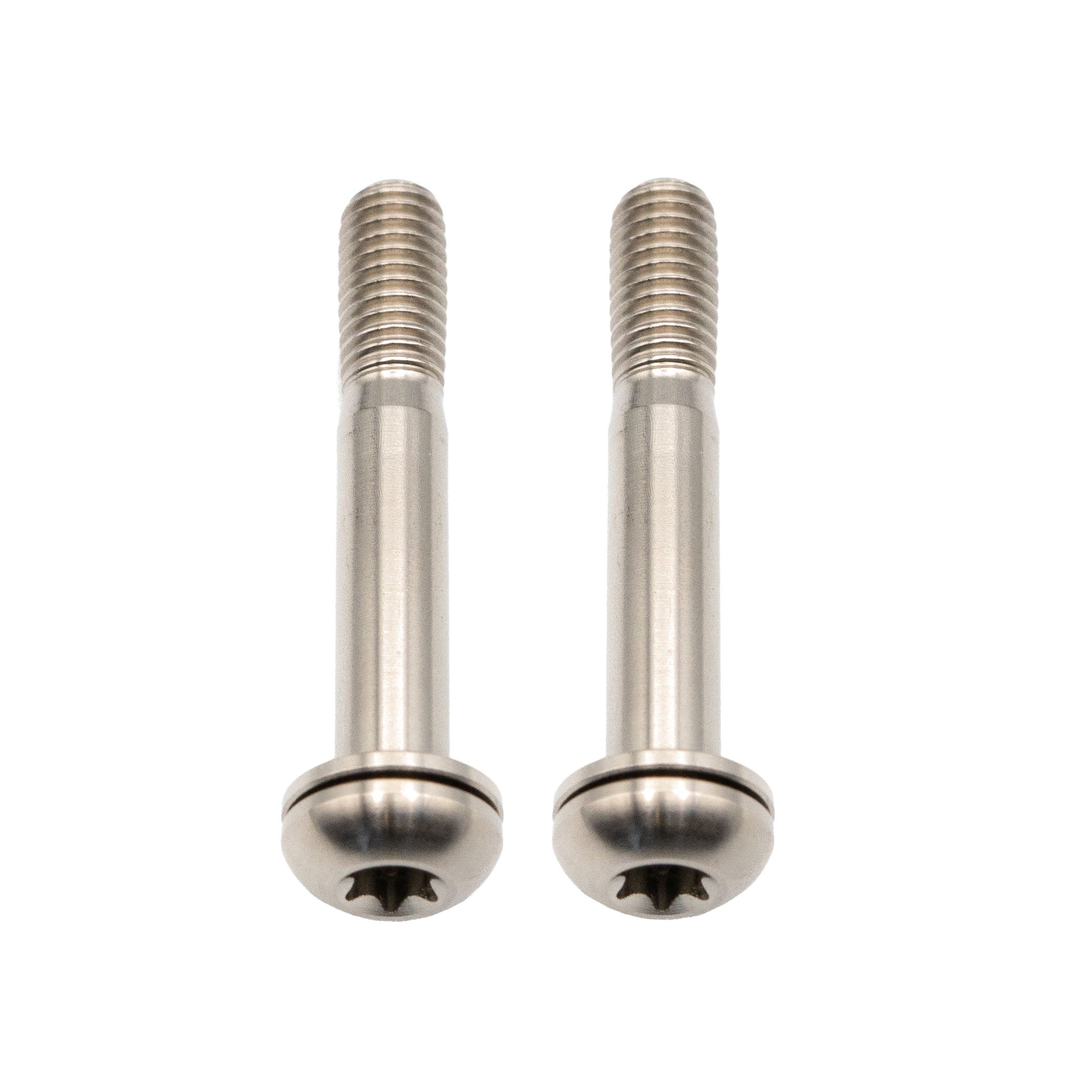 Better Bolts Titanium Flat Mount Bolt Kit, 37mm, Silver, 2/Count-0