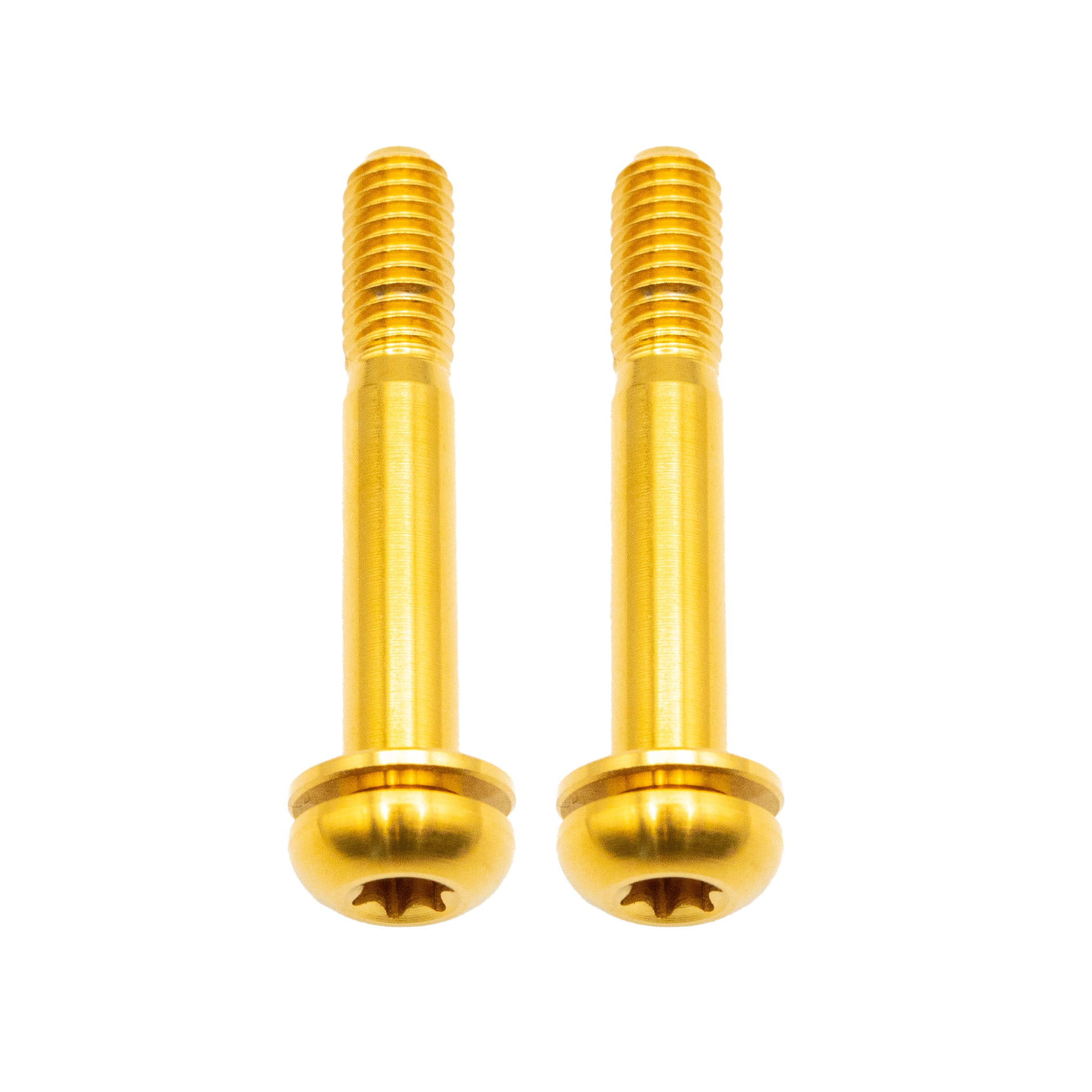 Better Bolts Titanium Flat Mount Bolt Kit, 32mm, Gold, 2/Count-0