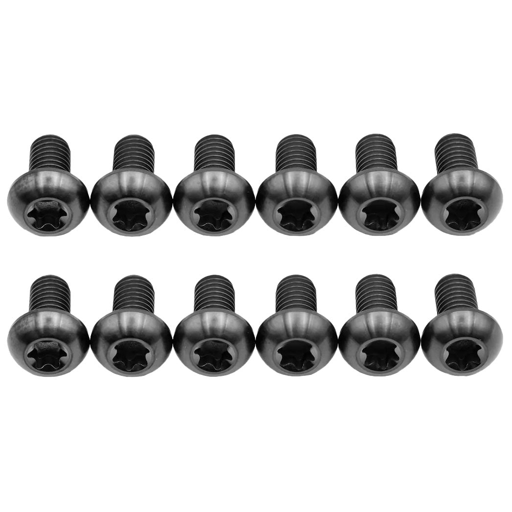 Better Bolts Titanium Button Head Rotor Bolt Kit, Black, 12/count-0