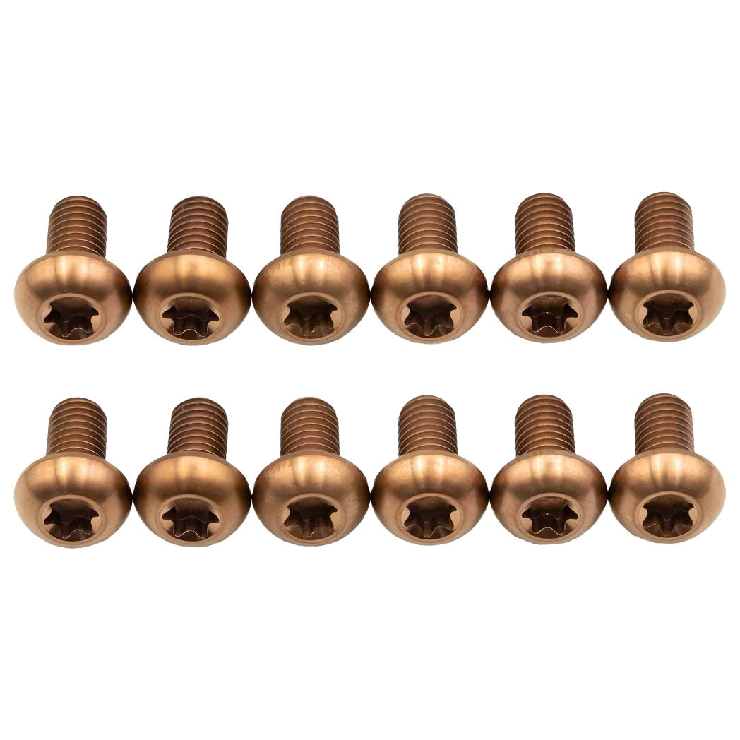 Better Bolts Titanium Button Head Rotor Bolt Kit, Copper, 12/count-0
