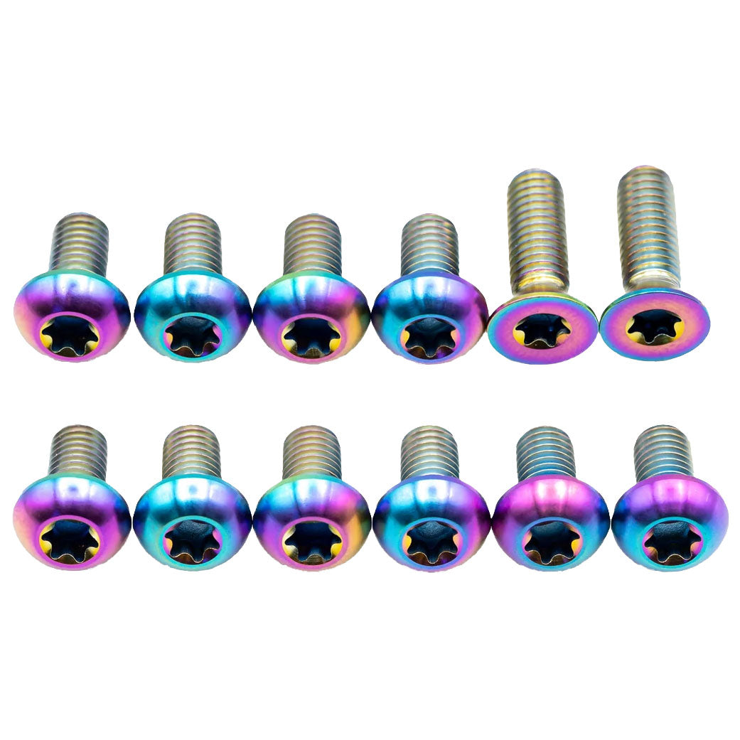 Better Bolts Titanium Sensor Rotor Bolt Kit, Rainbow, 12/Count-0