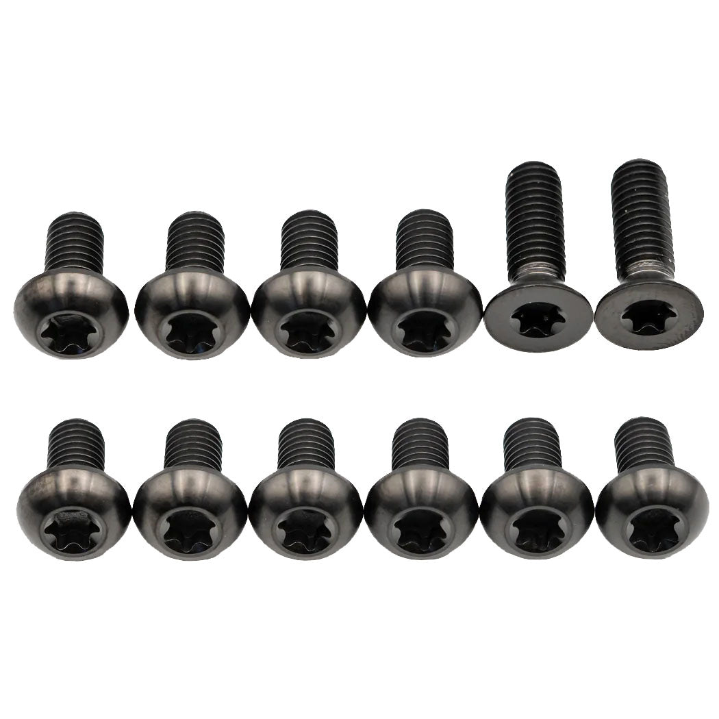 Better Bolts Titanium Sensor Rotor Bolt Kit, Black, 12/Count-0