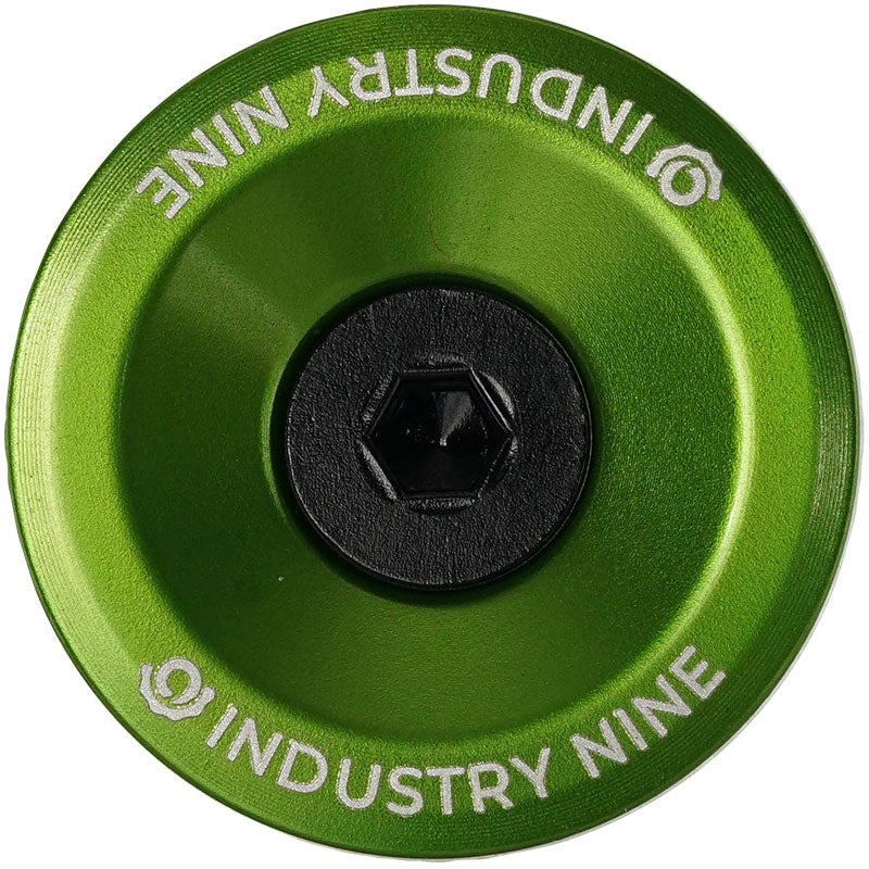 Industry Nine Ultra Light Aluminum Top Cap, Lime-0