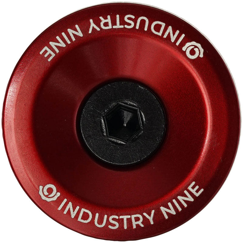 Industry Nine Ultra Light Aluminum Top Cap, Red-0