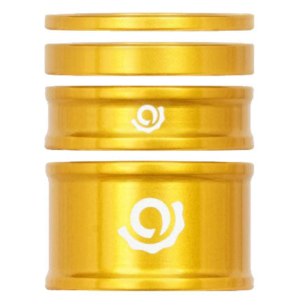 Industry Nine Headset Combo Spacer Kit, 1-1/8", Set/4, Gold-0
