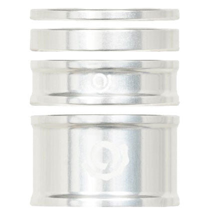 Industry Nine Headset Combo Spacer Kit, 1-1/8", Set/4, Silver-0