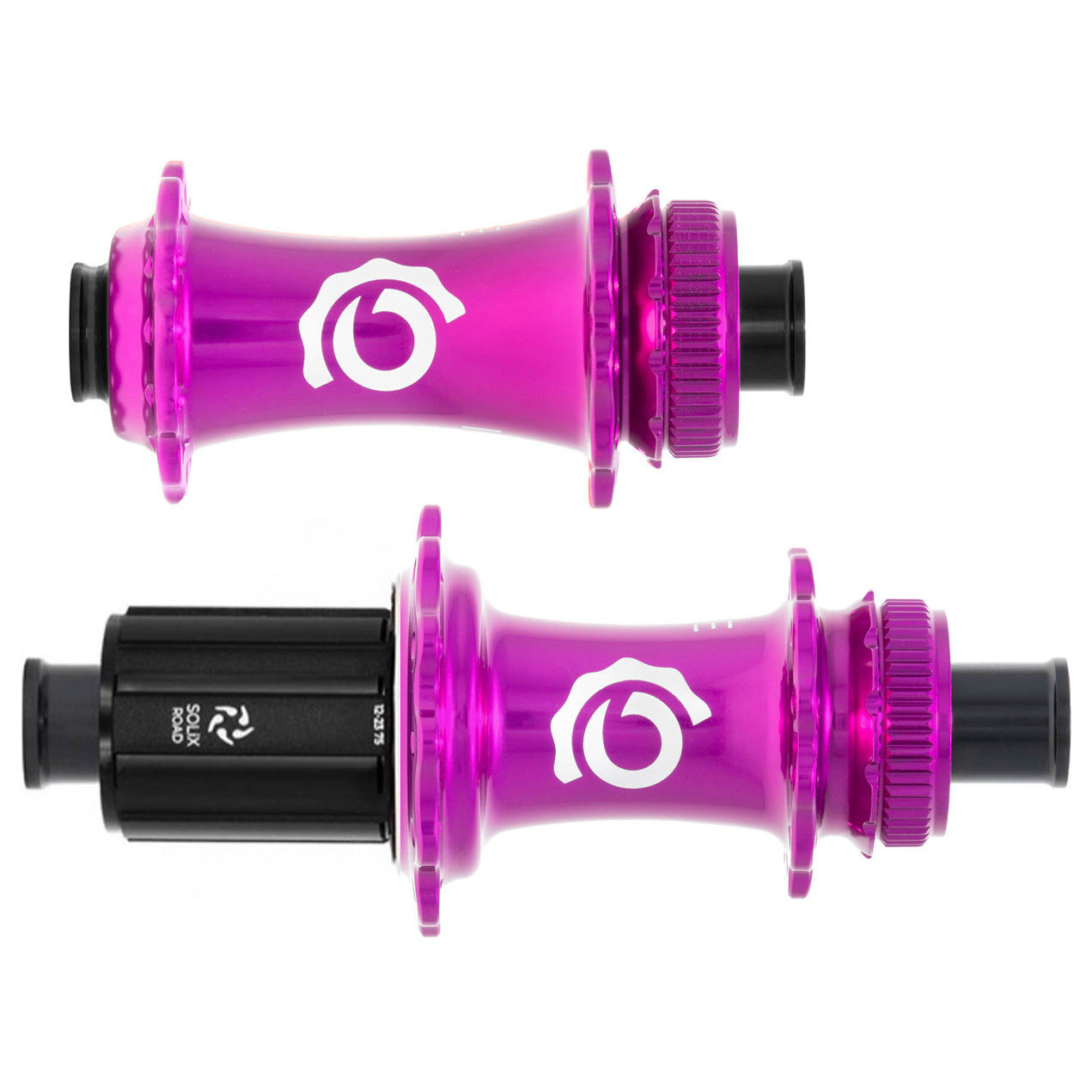 Industry Nine Solix CL Disc Hubs, 12x100/142 TA, 28h, HG11, Purple-0
