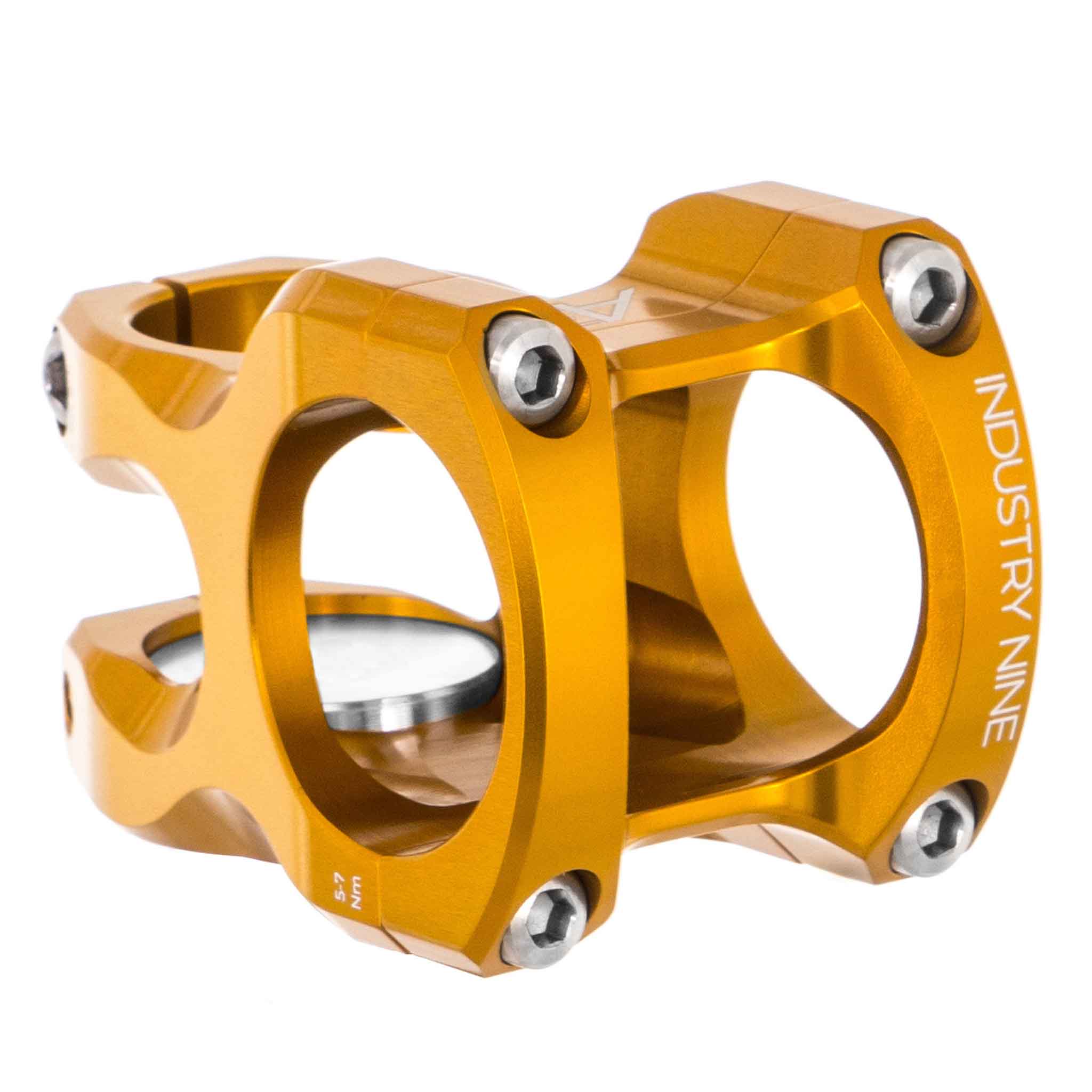 Industry Nine A35 Stem, (35.0) 32mm, Gold-0