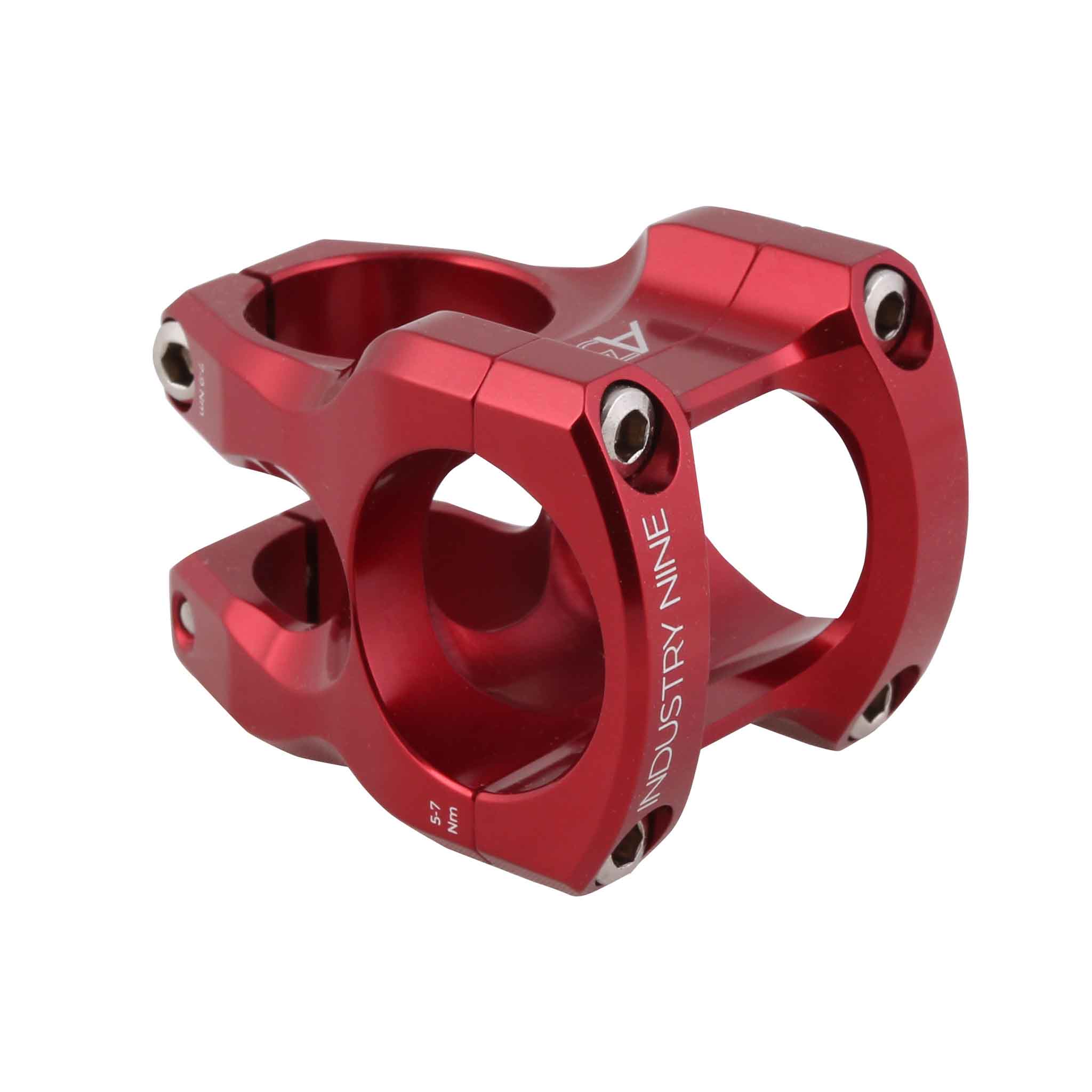 Industry Nine A318 Stem, (31.8) 50mm, Red-0