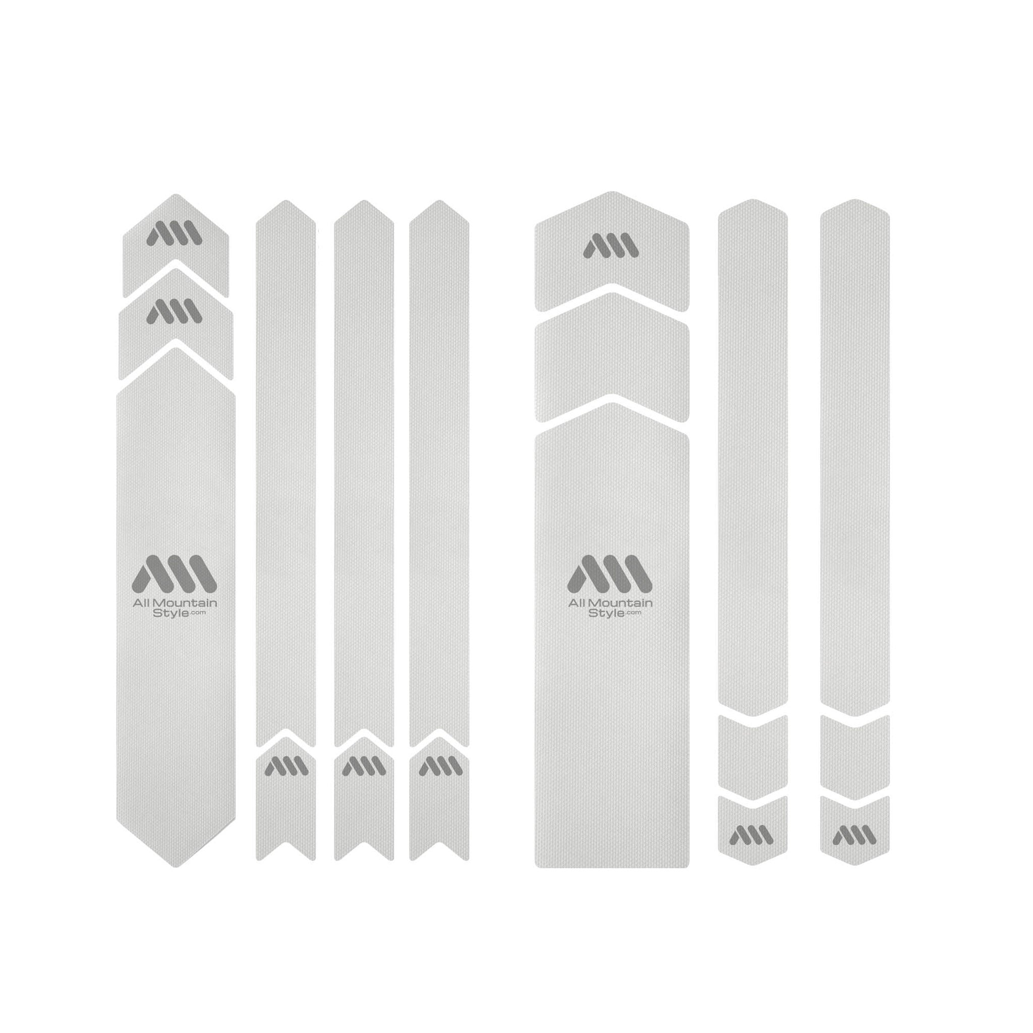All Mountain Style Full Honeycomb Frame Guard, Clear/Silver-0