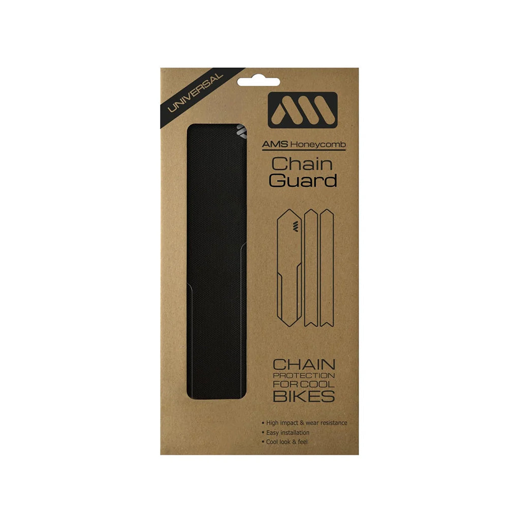 All Mountain Style Honeycomb Chain Guard, Black/Silver-0