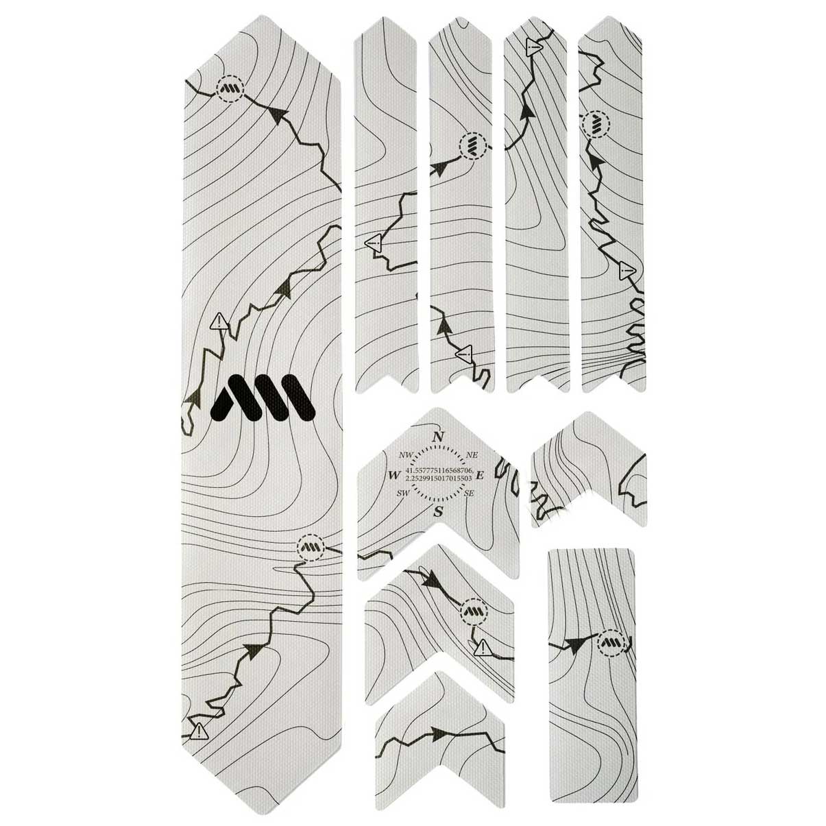 All Mountain Style Extra Honeycomb Frame Guard, Tracks Black-0