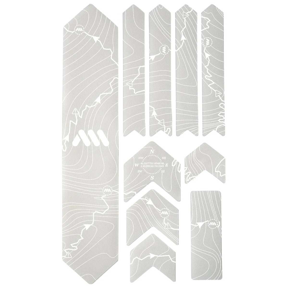 All Mountain Style Extra Honeycomb Frame Guard, Tracks White-0