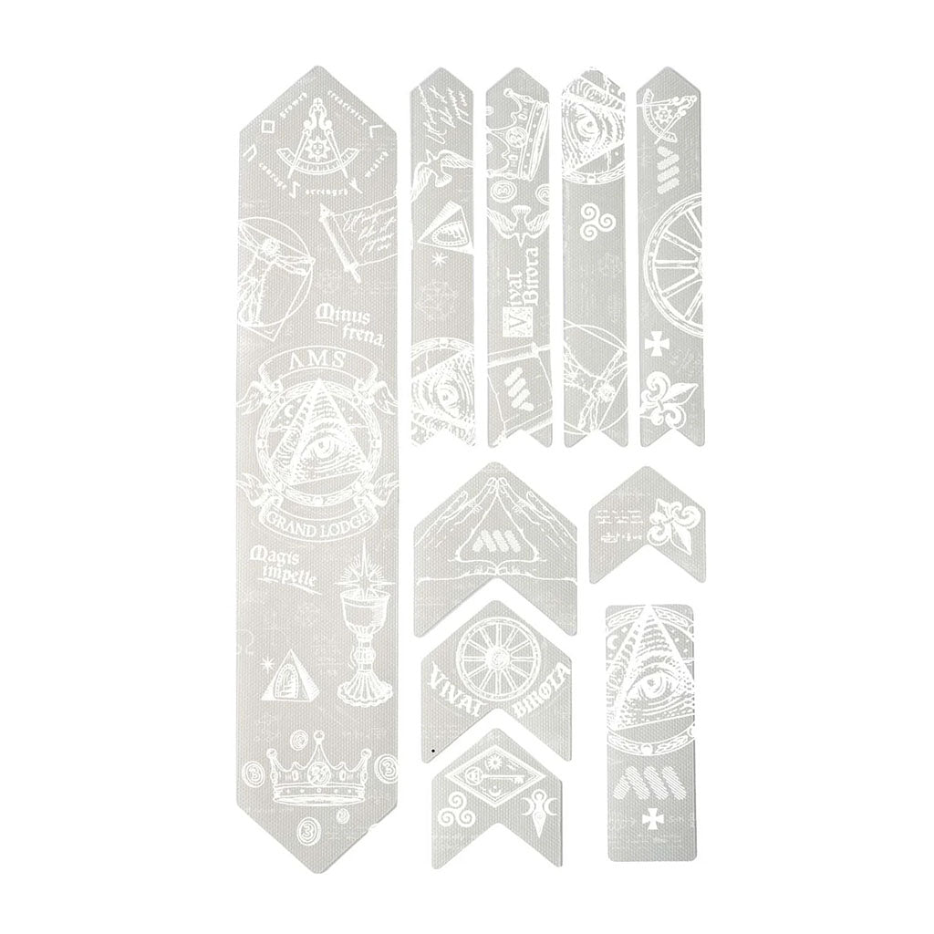 All Mountain Style Extra Honeycomb Frame Guard, Opus Magna White  NLS-0