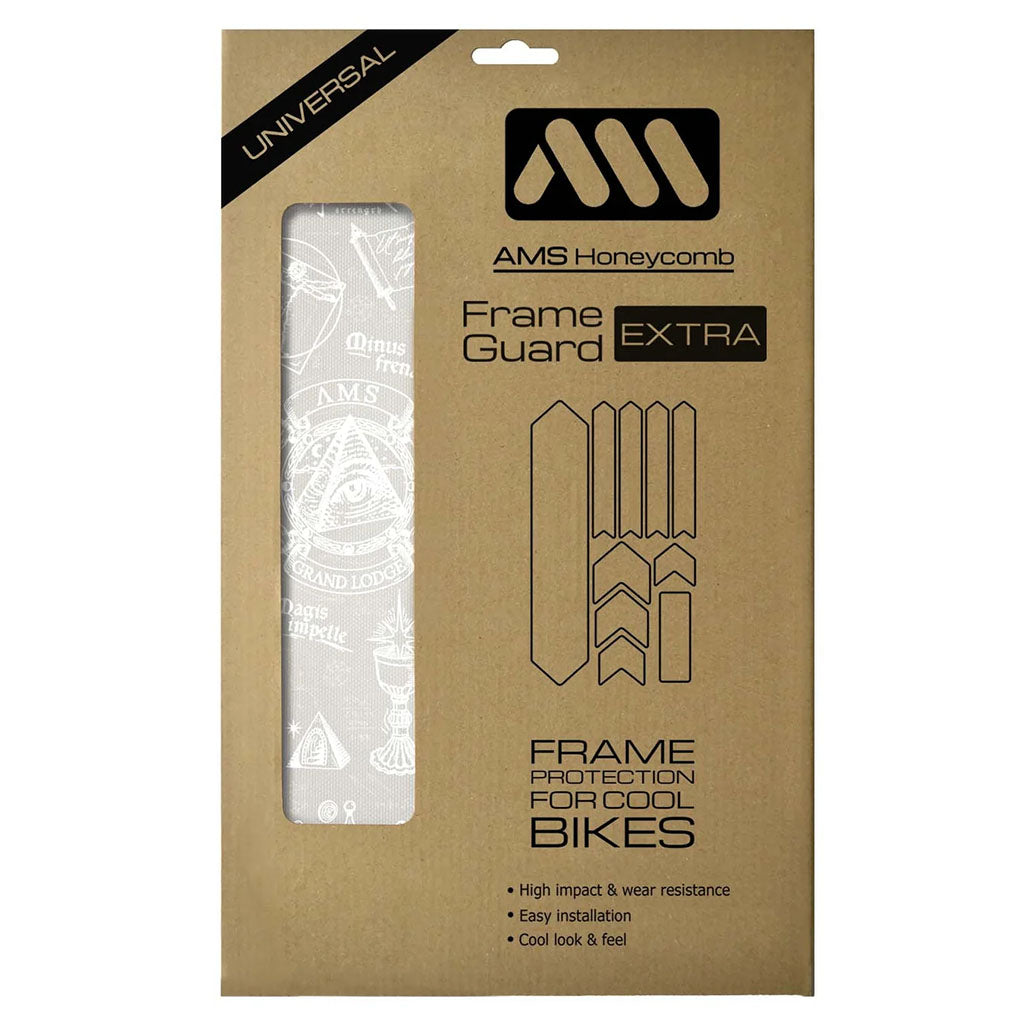 All Mountain Style Extra Honeycomb Frame Guard, Opus Magna White  NLS-1