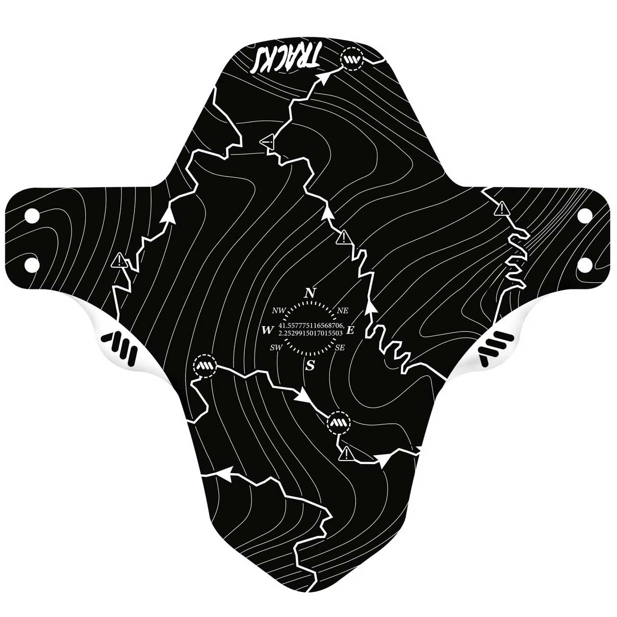 All Mountain Style Mud Guard, Tracks White-0