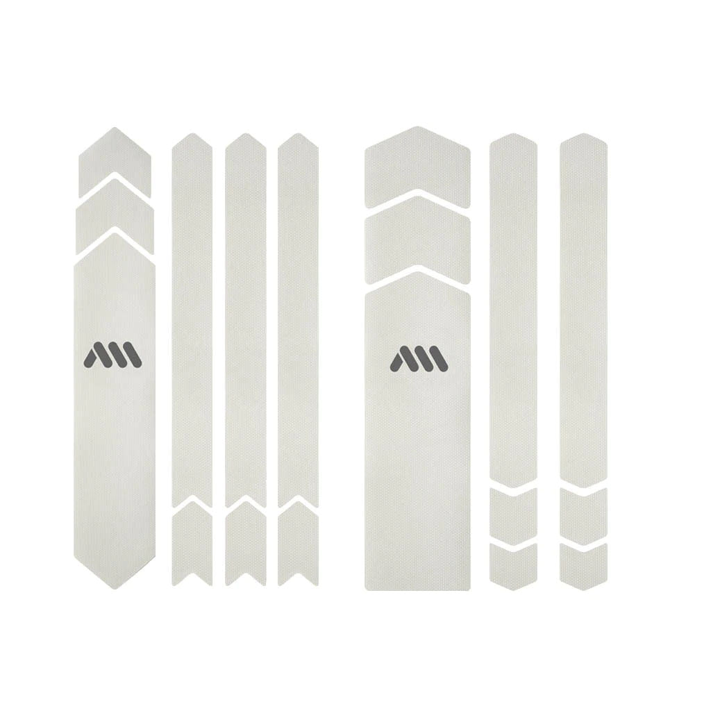 All Mountain Style E-Bike Honeycomb Frame Guard, Clear/Silver-0